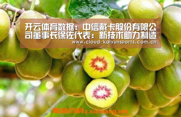 开云体育数据:中信戴卡股份有限公司董事长徐佐代表:新技术助力制造业弯道超车(图3) 开云直播
